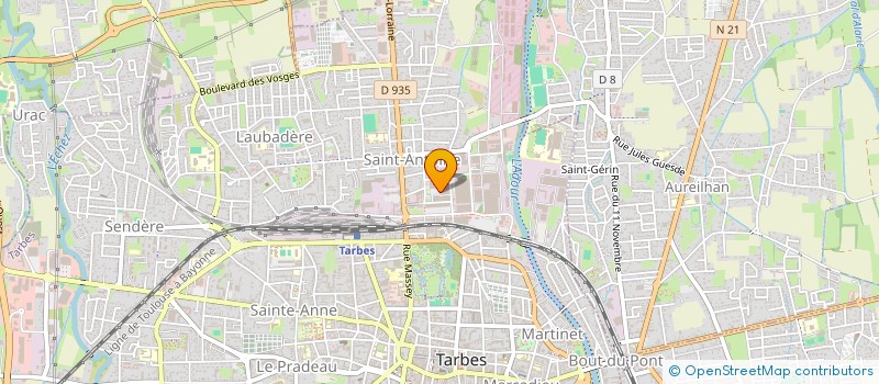 localisation de l'entreprise EFFICASS METAL à TARBES