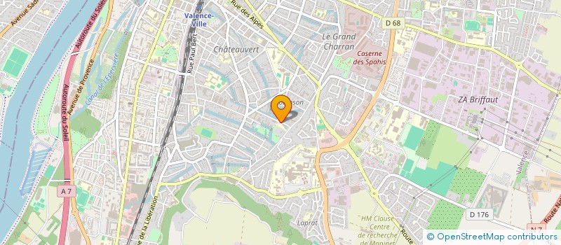 localisation de l'entreprise EFFICEN à VALENCE