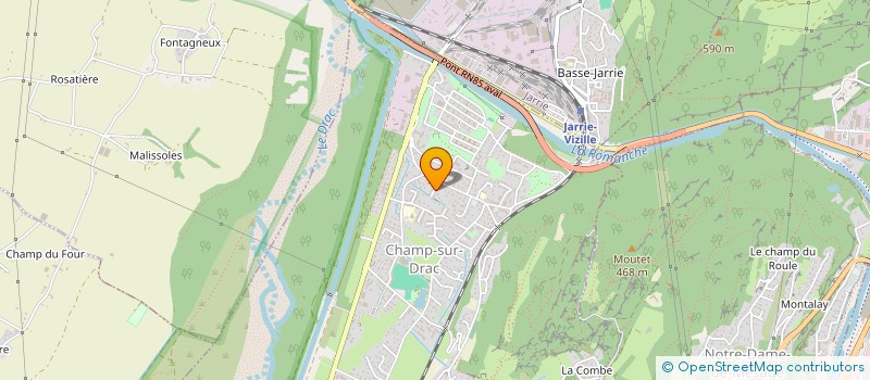 localisation de l'entreprise EFFICENS à CHAMP-SUR-DRAC