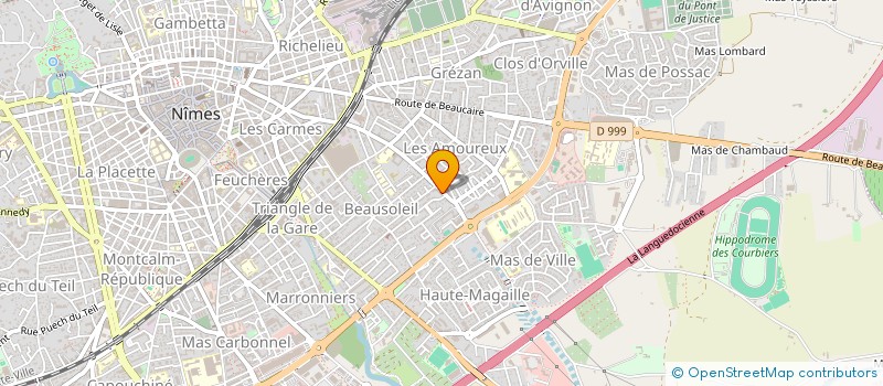 localisation de l'entreprise EFFICIA  VAUVERT