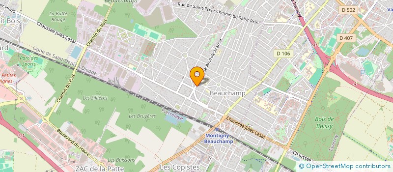 localisation de l'entreprise EFFICIA CONSULTING  BEAUCHAMP