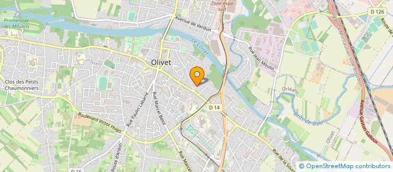 localisation de l'entreprise EFFICIATIS à OLIVET