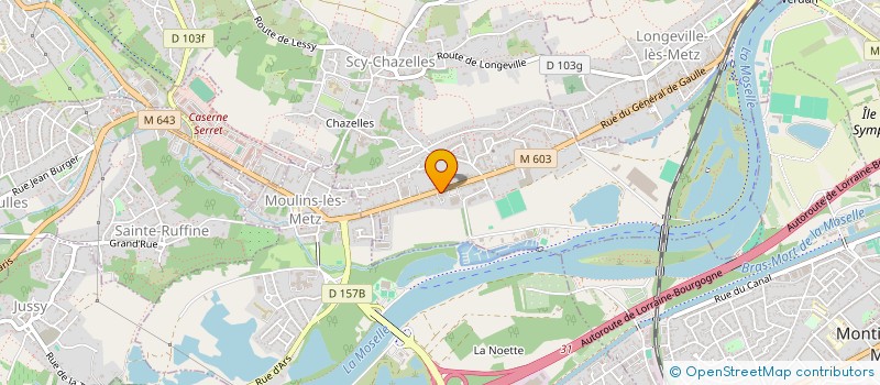 localisation de l'entreprise EFFICIENCE à SCY-CHAZELLES
