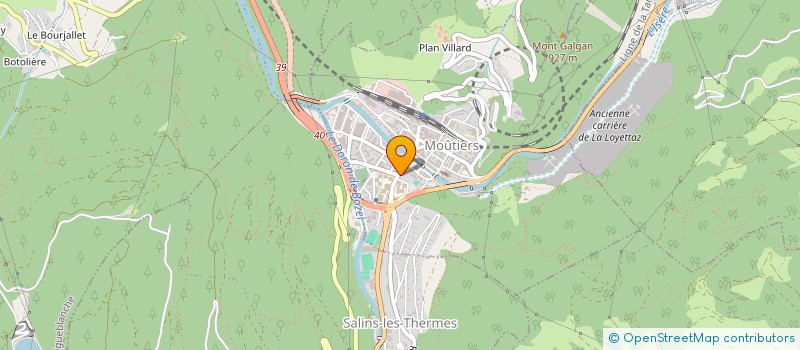 localisation de l'entreprise EFFICIENCE à MOUTIERS