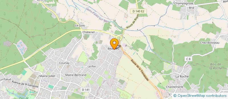 localisation de l'entreprise EFFICIENCE  SAINT-PALAIS-SUR-MER