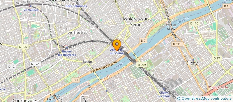 localisation de l'entreprise EFFICIENCE  ASNIERES-SUR-SEINE