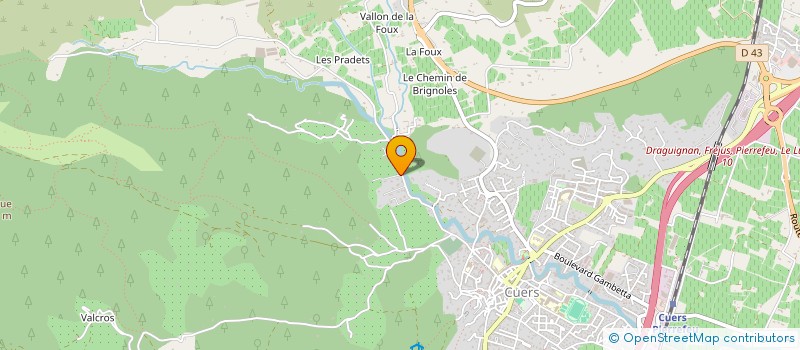 localisation de l'entreprise EFFICIENCE à CUERS