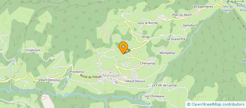 localisation de l'entreprise EFFICIENCE BOIS  MANIGOD