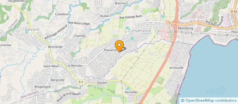 localisation de l'entreprise EFFICIENCE CONSEIL  BAIE-MAHAULT