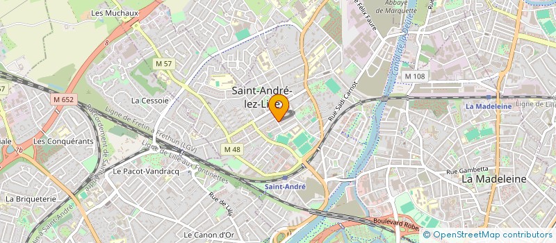 localisation de l'entreprise EFFICIENCE CS  SAINT-ANDRE-LEZ-LILLE