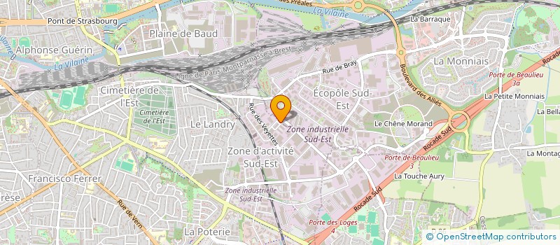 localisation de l'entreprise EFFICIENCE DEVELOPPEMENT  RENNES