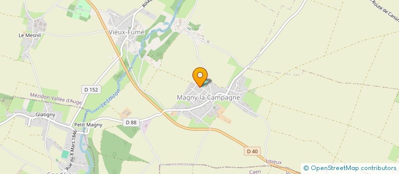 localisation de l'entreprise EFFICIENCE ENSEMBLE  MEZIDON VALLEE D'AUGE