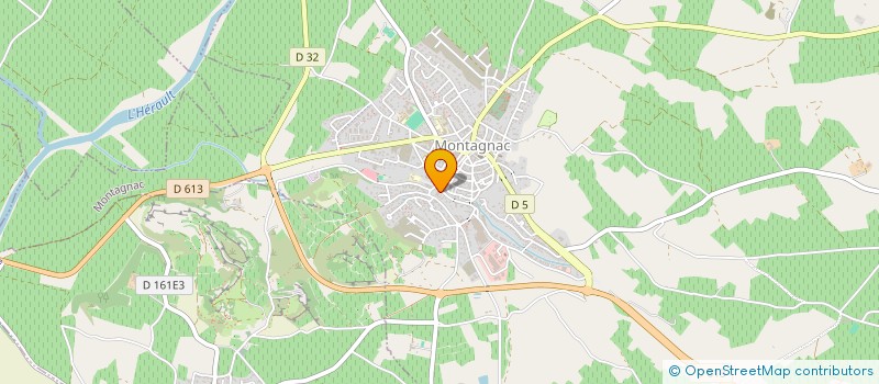 localisation de l'entreprise EFFICIENCE - FORMATION  MONTAGNAC