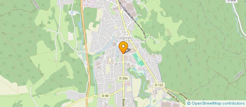 localisation de l'entreprise EFFICIENCE GROUP  LAGNIEU