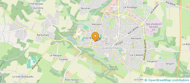 localisation de l'entreprise EFFICIENCE HABITAT  QUESTEMBERT