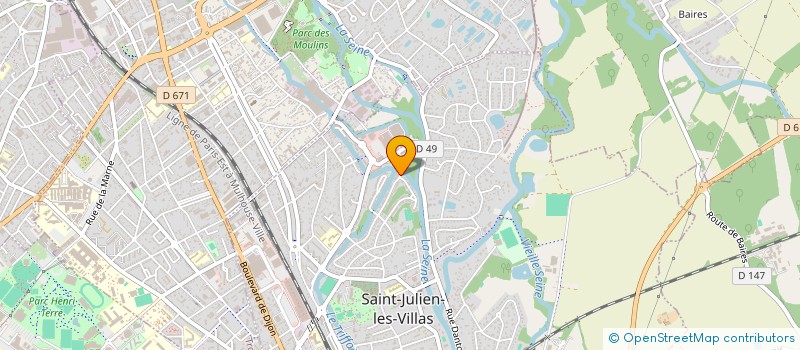 localisation de l'entreprise EFFICIENCE LE CLUB NORDIC  SAINT-JULIEN-LES-VILLAS