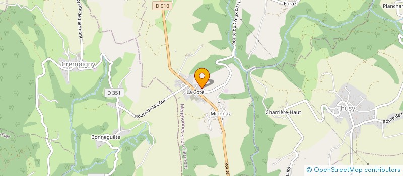 localisation de l'entreprise EFFICIENCE MAITRISE D'OEUVRE  MENTHONNEX-SOUS-CLERMONT