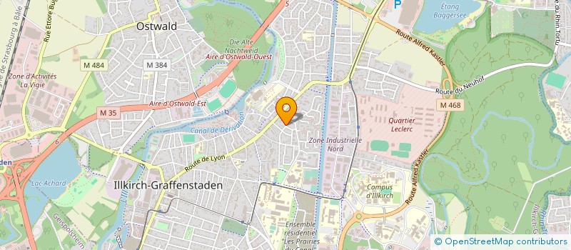 localisation de l'entreprise EFFICIENCE ORTHO  ILLKIRCH-GRAFFENSTADEN