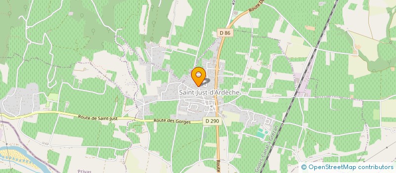 localisation de l'entreprise EFFICIENCE QUALITE CONTROLE ET INSPECTION à SAINT-MARCEL-D'ARDECHE