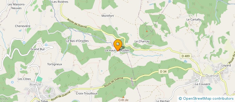 localisation de l'entreprise EFFICIENCE RENOV  AVEIZE