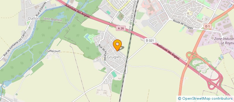 localisation de l'entreprise EFFICIENCY MANAGEMENT 'PILOTEZ VOTRE AVENIR'  GRUGIES