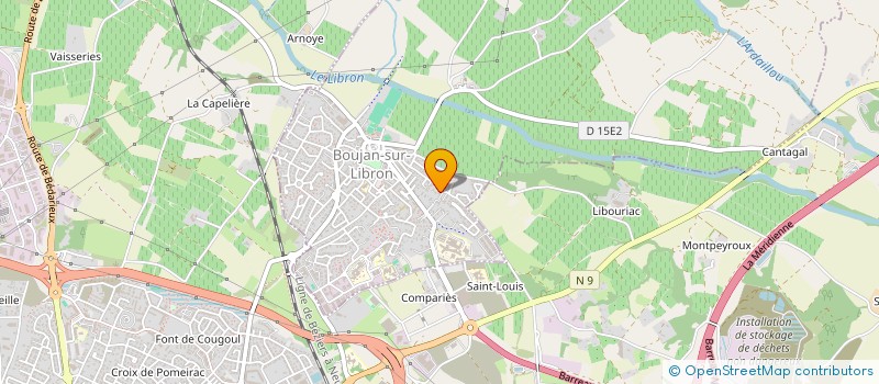 localisation de l'entreprise EFFICIENERGIA à BOUJAN-SUR-LIBRON