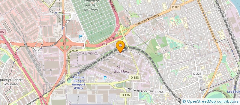 localisation de l'entreprise EFFICIENT SERVICE TRANSPORT  THIAIS