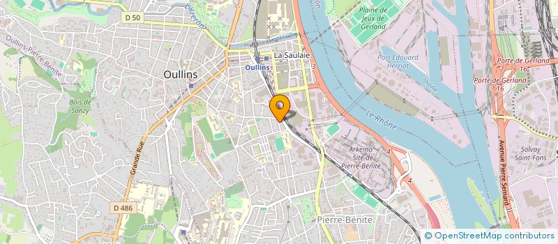 localisation de l'entreprise EFFICIENT UTILITIES à OULLINS-PIERRE-BENITE