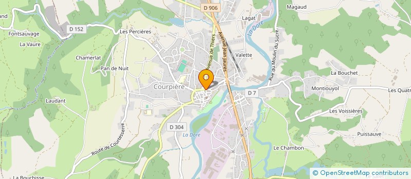 localisation de l'entreprise EFFICIENTIA  THIERS