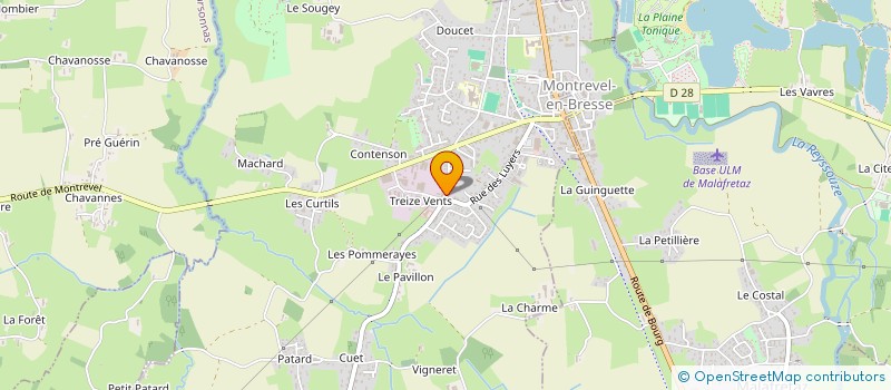 localisation de l'entreprise EFFICLASSE  MONTREVEL-EN-BRESSE