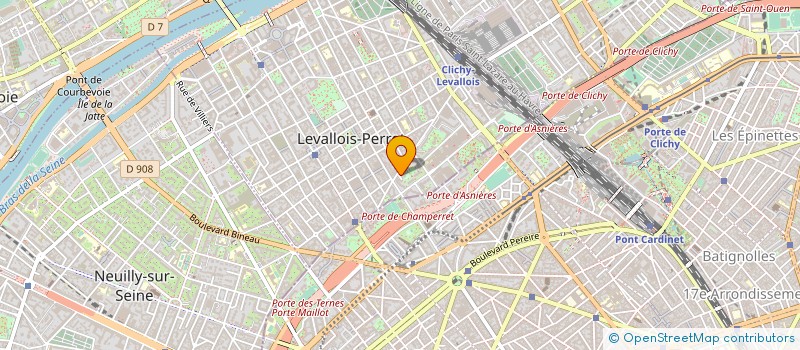 localisation de l'entreprise EFFICONSEIL à LEVALLOIS-PERRET