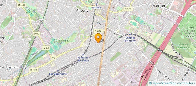 localisation de l'entreprise EFFIDAE à ANTONY