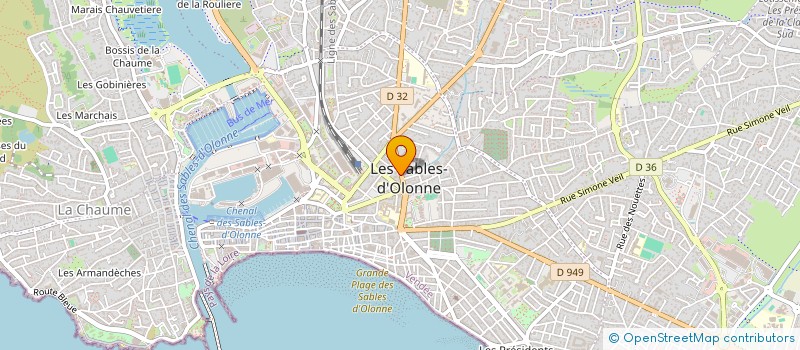 localisation de l'entreprise EFFIDEM à LES SABLES D'OLONNE