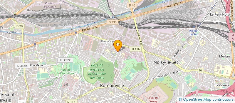 localisation de l'entreprise EFFIGEC à ROMAINVILLE