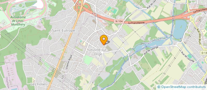 localisation de l'entreprise EFFIGIE  LEUVILLE-SUR-ORGE