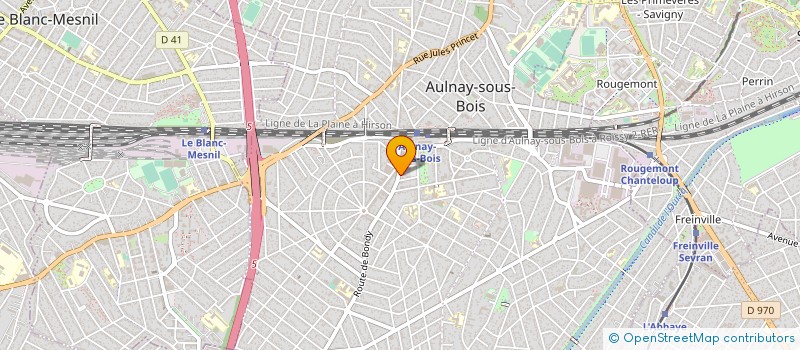 localisation de l'entreprise EFFILIGNE à AULNAY-SOUS-BOIS