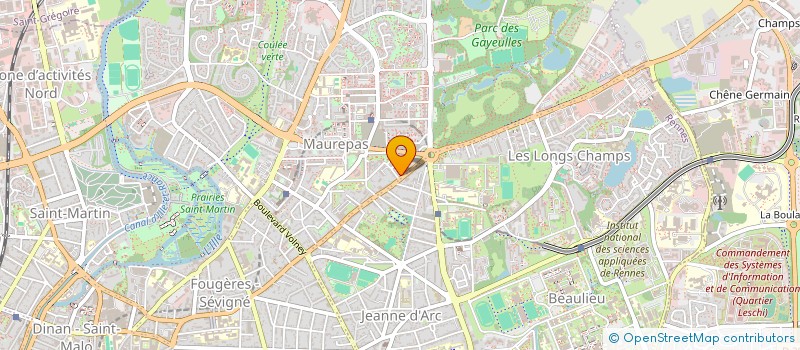 localisation de l'entreprise EFFIMMO INVEST à RENNES