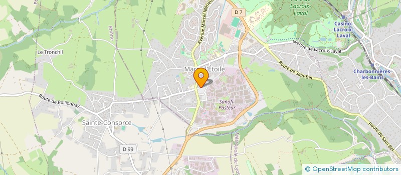 localisation de l'entreprise EFFIQUACITE PARTENAIRE TPE-PME-PMI  MARCY-L'ETOILE