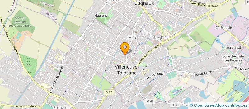 localisation de l'entreprise EFFIRA à VILLENEUVE TOLOSANE