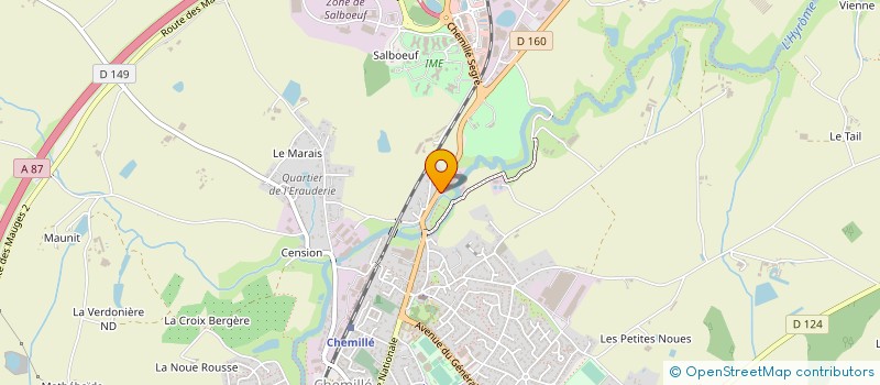 localisation de l'entreprise EFFIREAL à CHEMILLE-EN-ANJOU