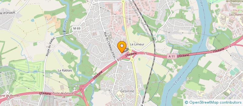 localisation de l'entreprise EFFISOCIAL à LA CHAPELLE-SUR-ERDRE