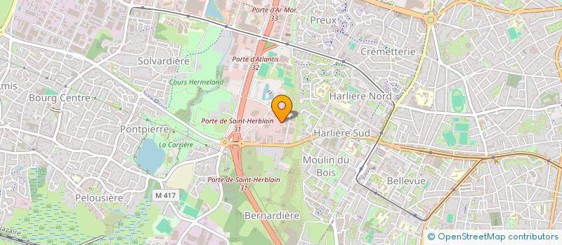localisation de l'entreprise EFFISPACE à ST-HERBLAIN