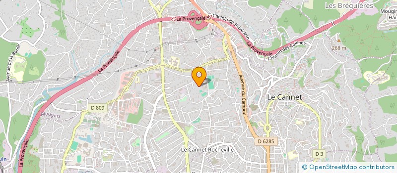 localisation de l'entreprise EFFIT CONSULTING à LE CANNET