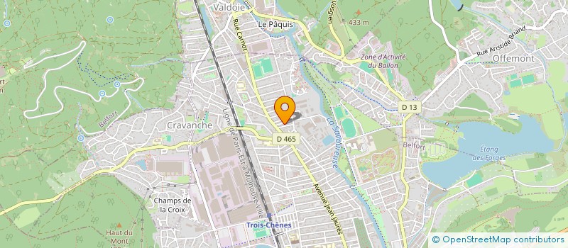 localisation de l'entreprise EFFITEX à BELFORT