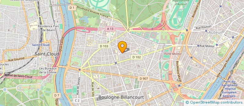 localisation de l'entreprise EFFIVOX à BOULOGNE-BILLANCOURT