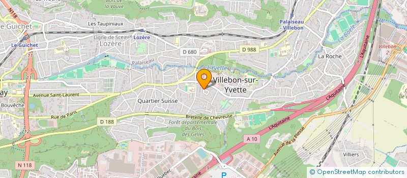 localisation de l'entreprise EFFLAM LE BIVIC DESIGN  VILLEBON-SUR-YVETTE