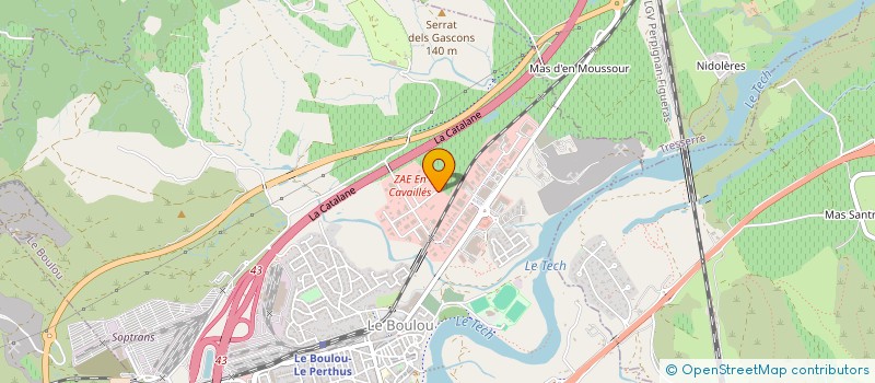 localisation de l'entreprise EFFLUENS  LE BOULOU