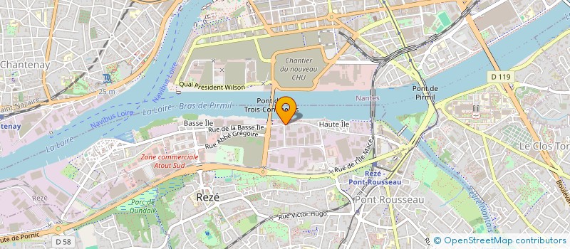 localisation de l'entreprise EFFOR ATLANTIQUE à REZE