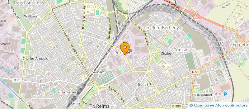 localisation de l'entreprise EFFOR SPORT & BUSINESS à REIMS