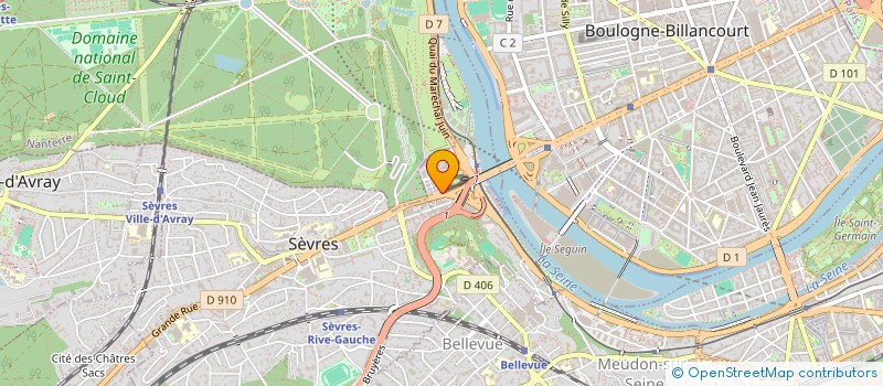 localisation de l'entreprise EFFORT à SEVRES